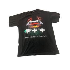 2011 Metallica Master of Puppets T-Shirt Size Medium Album Tracklist Back Print
